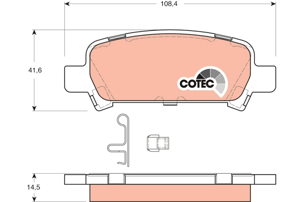 Brake Pad Set, disc brake (GDB3223AT)