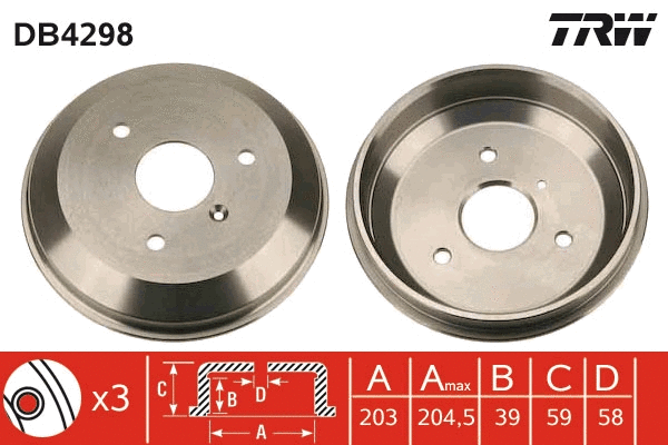 Brake Drum (DB4298)