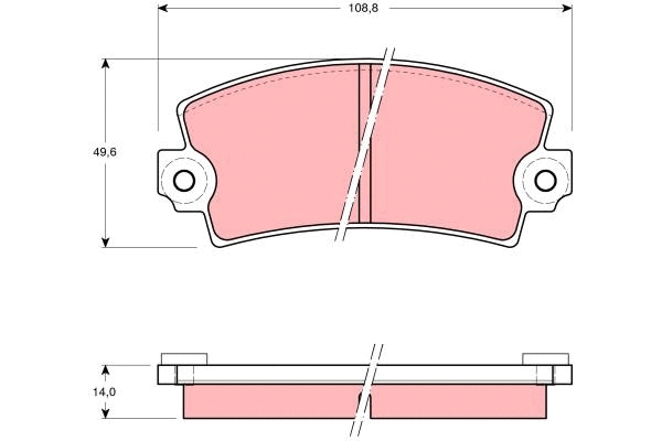 Brake Pad Set, disc brake (GDB118)
