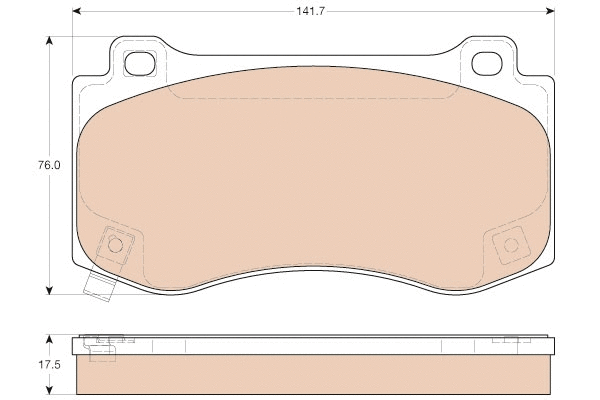 Brake Pad Set, disc brake (GDB4449)