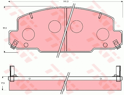 Brake Pad Set, disc brake (GDB7058)
