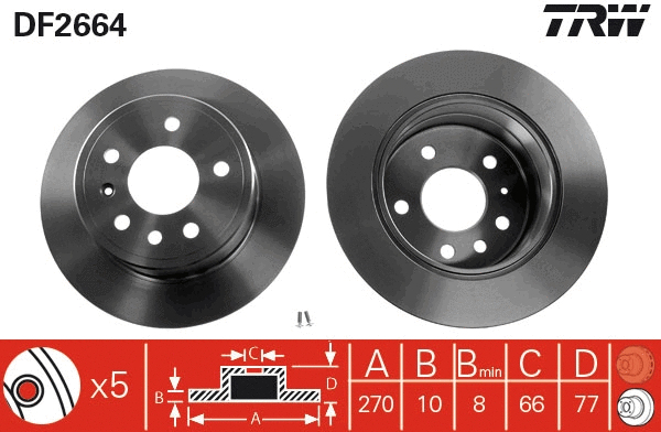 Brake Disc (DF2664)