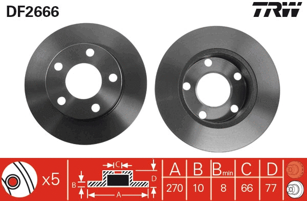 Brake Disc (DF2666)