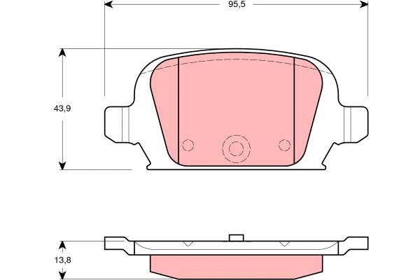 Brake Pad Set, disc brake (GDB1412)