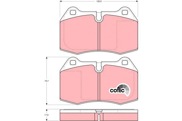 Brake Pad Set, disc brake (GDB1269)