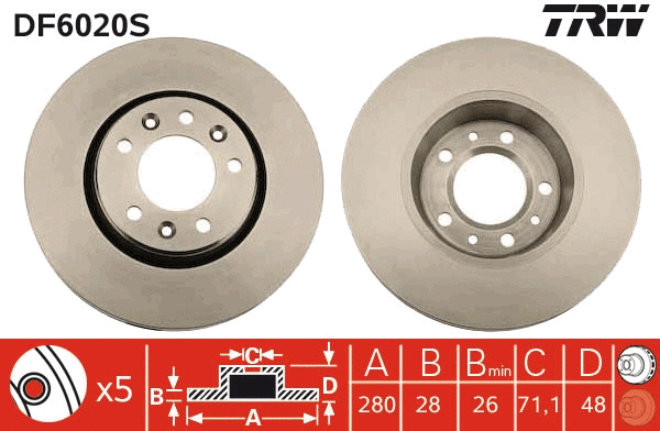 Brake Disc (DF6020S)