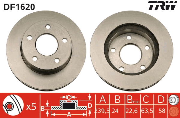 Brake Disc (DF1620)