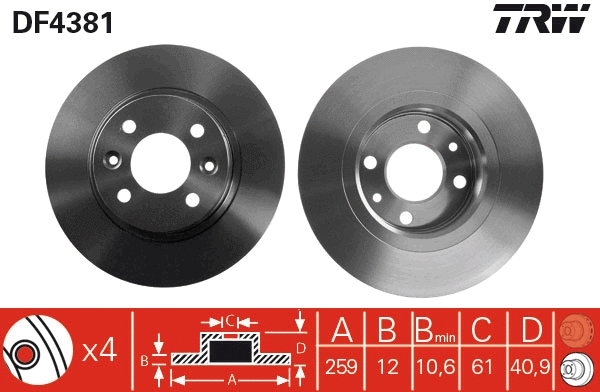 Brake Disc (DF4381)