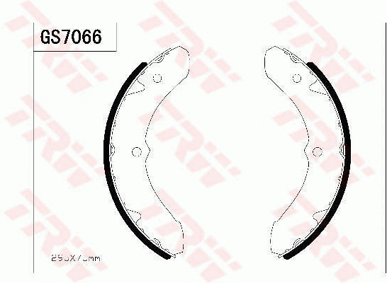 Brake Shoe Set (GS7066)