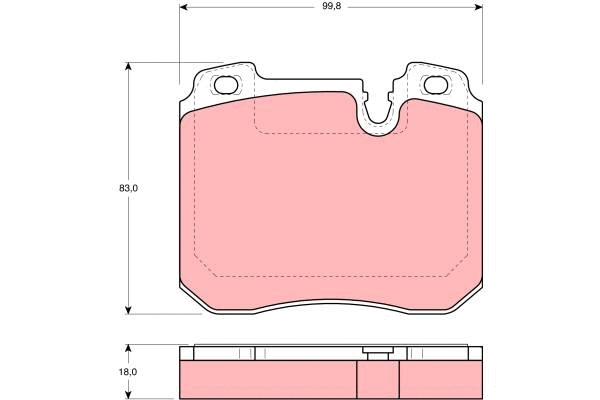 Brake Pad Set, disc brake (GDB1161)