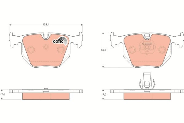 Brake Pad Set, disc brake (GDB1530)