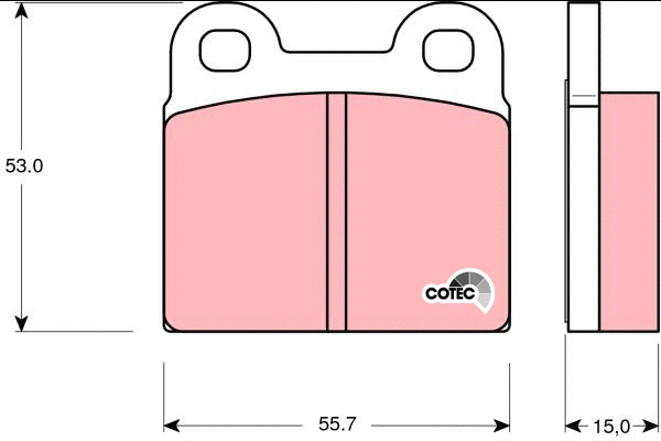Brake Pad Set, disc brake (GDB102)