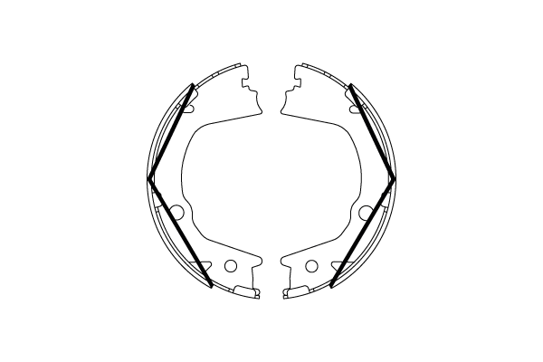 Brake Shoe Set, parking brake (GS8859)