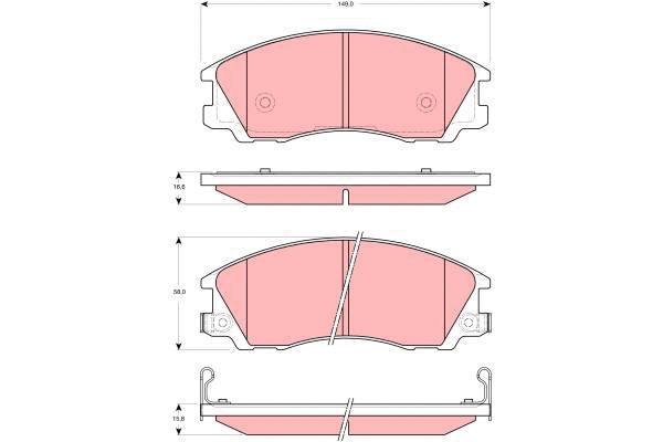 Brake Pad Set, disc brake (GDB3299)