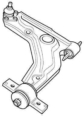 Control/Trailing Arm, wheel suspension (JTC888)