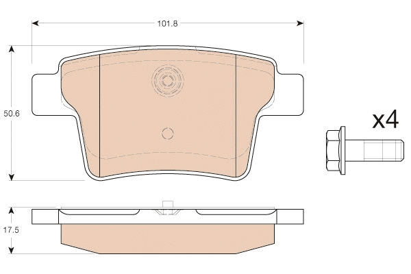 Brake Pad Set, disc brake (GDB1988)