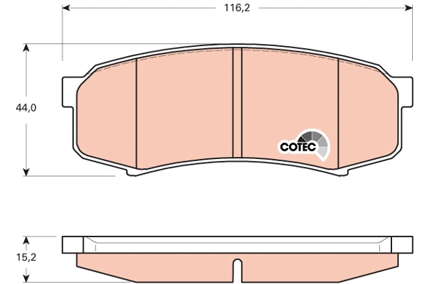 Brake Pad Set, disc brake (GDB3464)