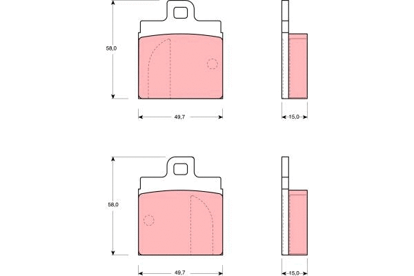 Brake Pad Set, disc brake (GDB143)