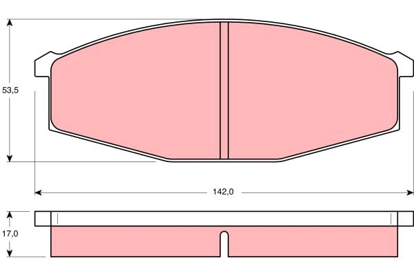 Brake Pad Set, disc brake (GDB251AT)