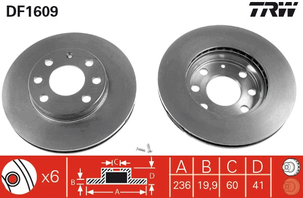 Brake Disc (DF1609)