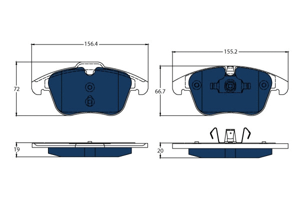 Brake Pad Set, disc brake (GDB1683BTE)
