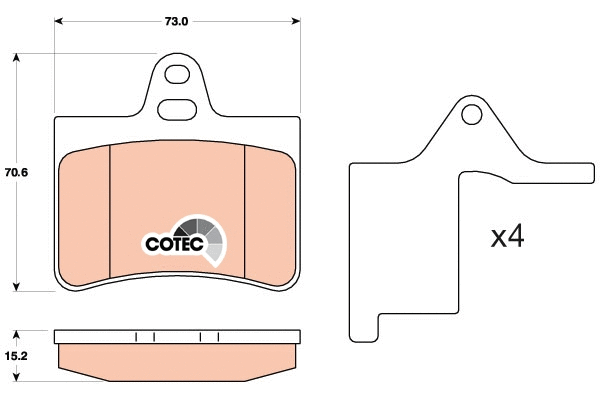 Brake Pad Set, disc brake (GDB2030)