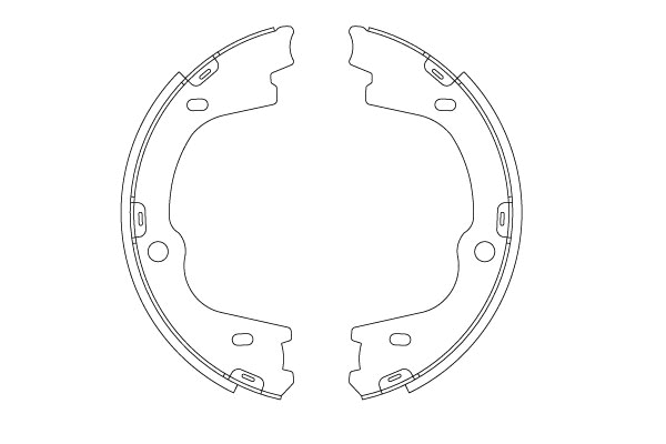Brake Shoe Set, parking brake