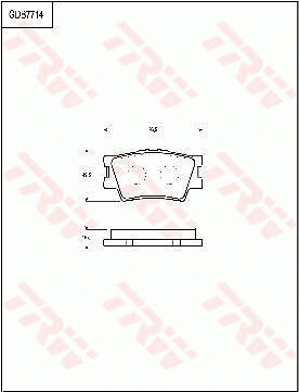 Brake Pad Set, disc brake (GDB7714)