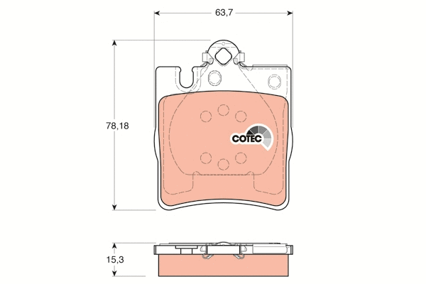 Brake Pad Set, disc brake (GDB1334)