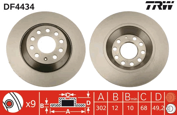 Brake Disc (DF4434)