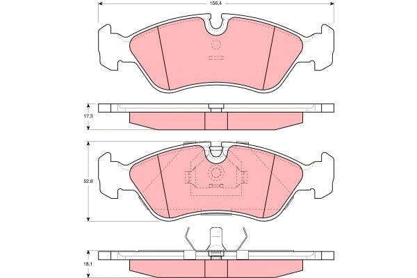 Brake Pad Set, disc brake (GDB3116)