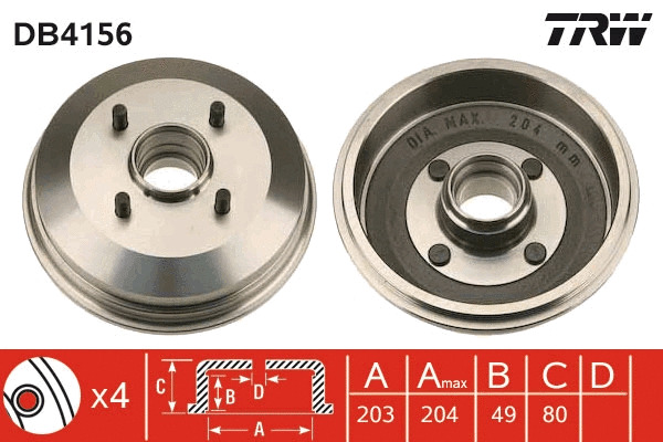 Brake Drum (DB4156)
