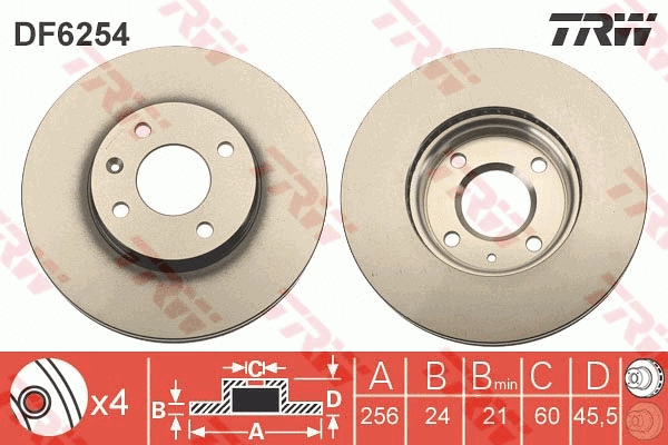 Brake Disc (DF6254)