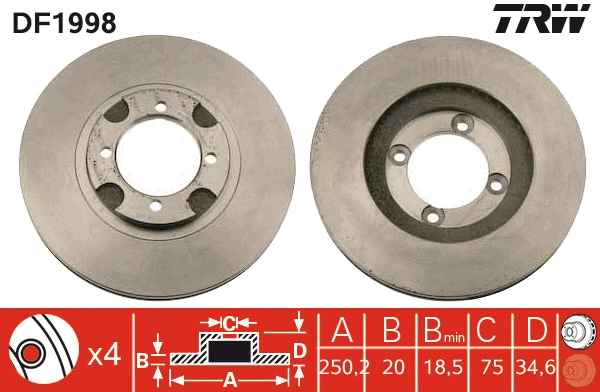 Brake Disc (DF1998)