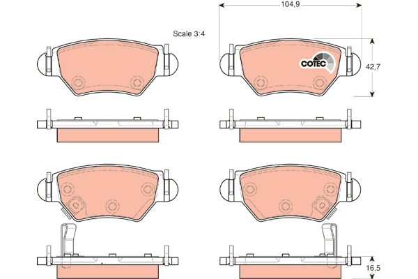 Brake Pad Set, disc brake