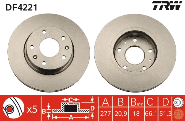Brake Disc (DF4221)