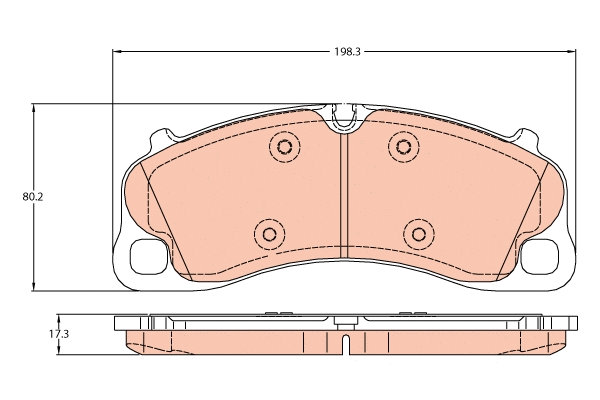 Brake Pad Set, disc brake (GDB2089)