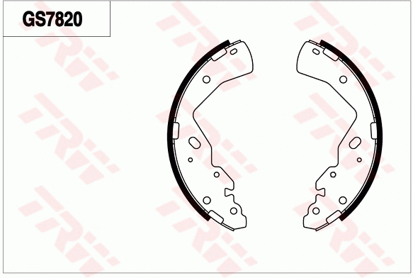 Brake Shoe Set (GS7820)