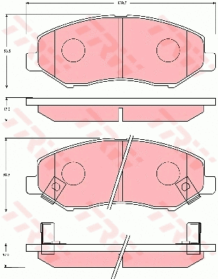Brake Pad Set, disc brake (GDB7035)