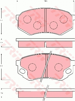 Brake Pad Set, disc brake (GDB7101)