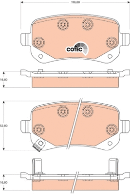 Brake Pad Set, disc brake (GDB4176)