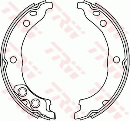 Brake Shoe Set, parking brake (GS8715)