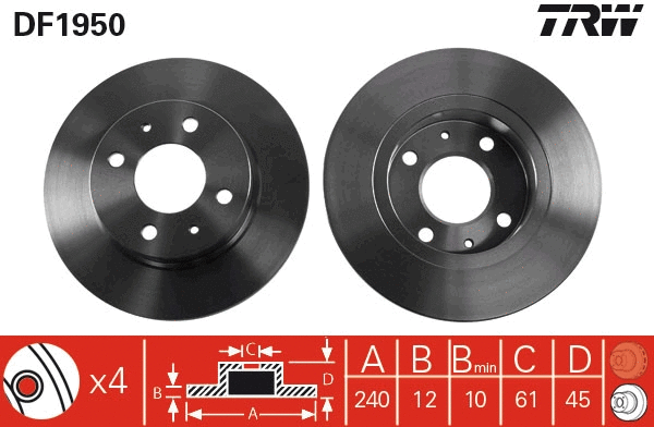 Brake Disc (DF1950)