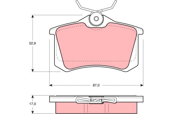 Brake Pad Set, disc brake (GDB1196)