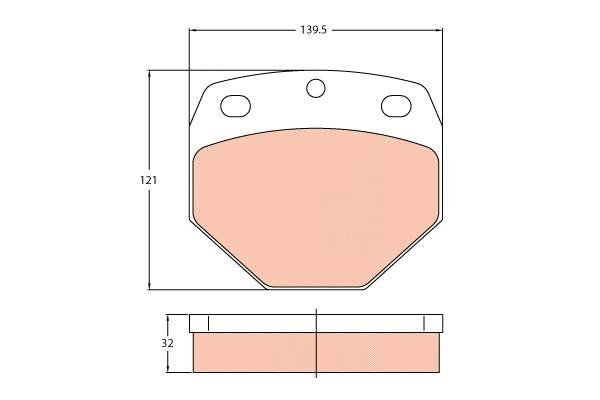 Brake Pad Set, disc brake (GDB5097)