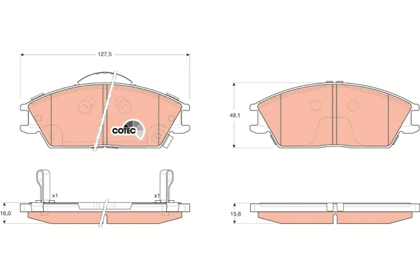 Brake Pad Set, disc brake (GDB3331)