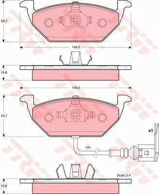 Brake Kit, disc brake (GTD1119)