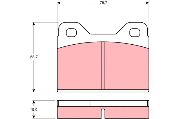 Brake Pad Set, disc brake (GDB112)