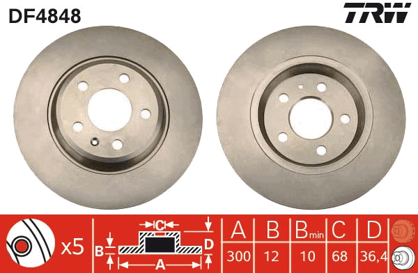 Brake Disc (DF4848)