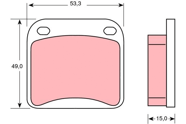 Brake Pad Set, disc brake (GDB115)